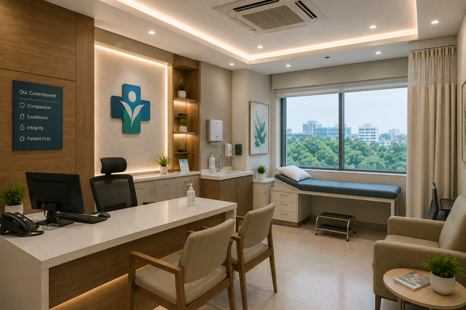 Hospital consultation office interior design