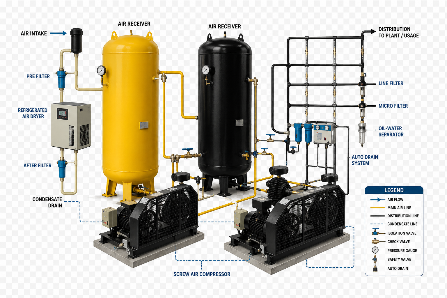 Hospital Medical Gas Pipeline System Infographic Layout