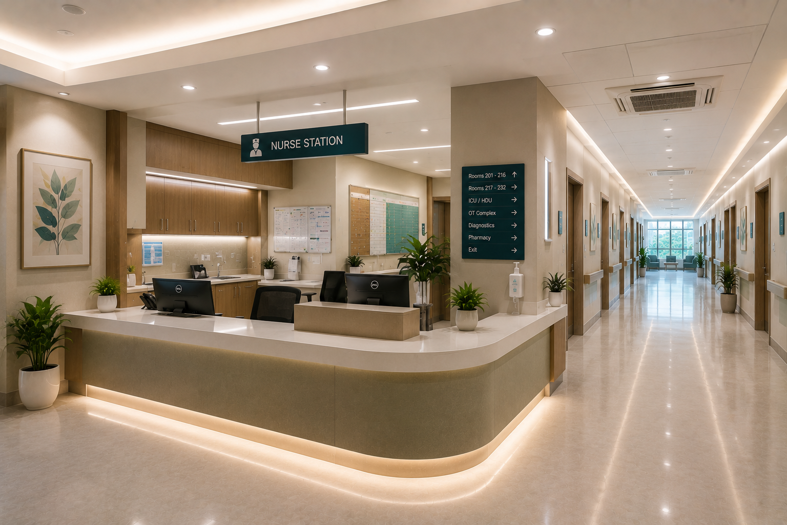 Nurse station interior design